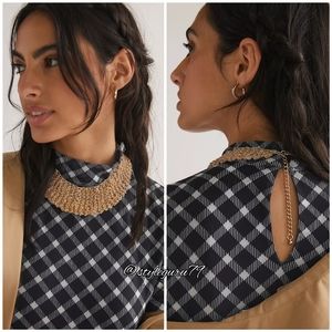 NWT, Anthropologie, Cosmic Chainmail Collar Necklace